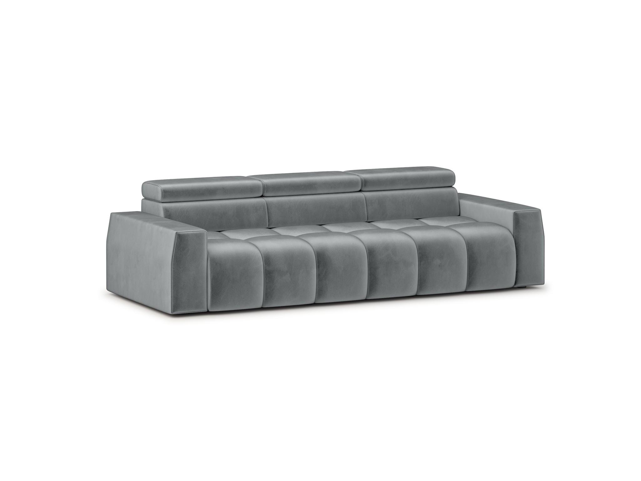 SOFA Darcy - Grau, Holzwerkstoff/Textil (303/98/115cm) - Fun Möbel