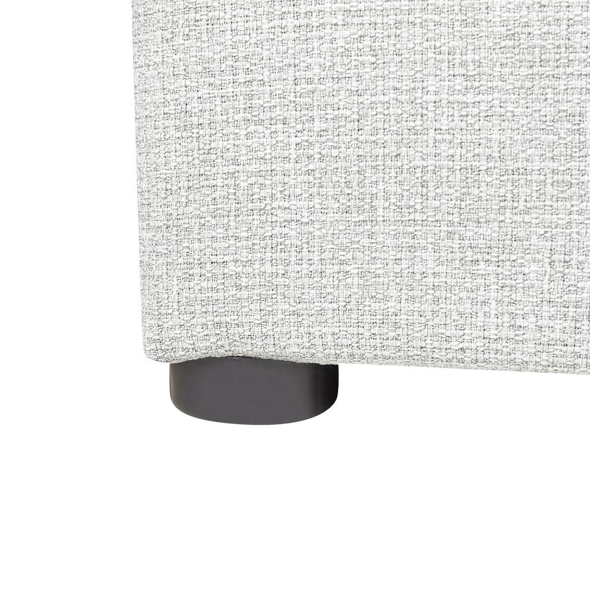 POLSTERBETT 180/200 cm Grau Dinan - Hellgrau, Textil (180/200cm) - Beliani
