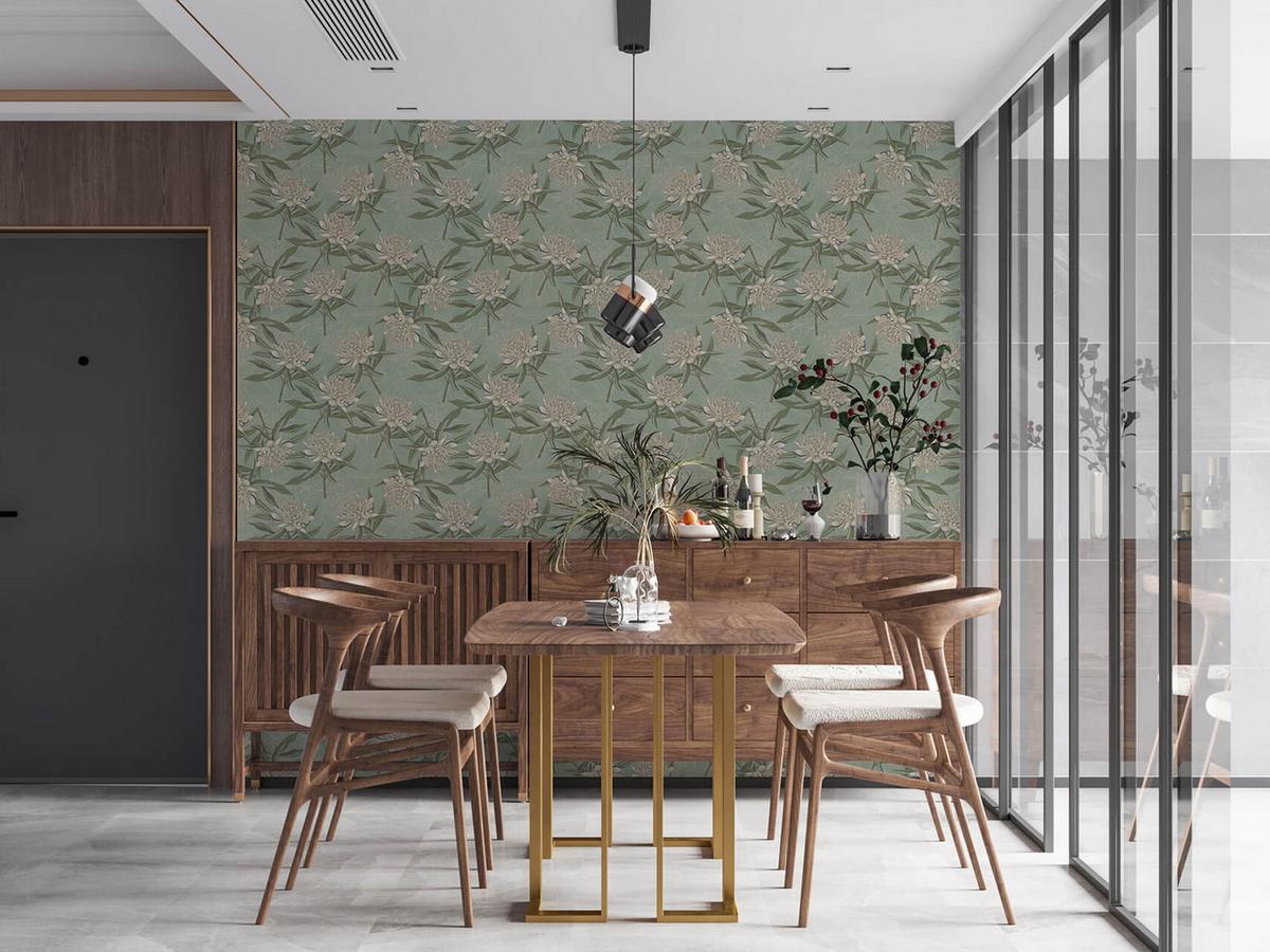 VLIESTAPETE Grün 53/1005 cm - Türkis, Textil (53/1cm) - KUNSTLOFT