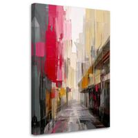 LEINWANDBILD Abstraktion 20x30cm - Rot, Textil (20/30cm) - Feeby