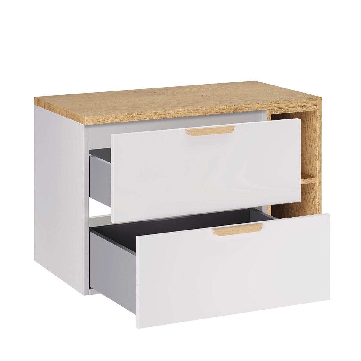 WASCHTISCHUNTERSCHRANK 80.6cm Oria Weiß - Weiß, Holzwerkstoff (80.6/50/46.5cm) - Petits-meubles