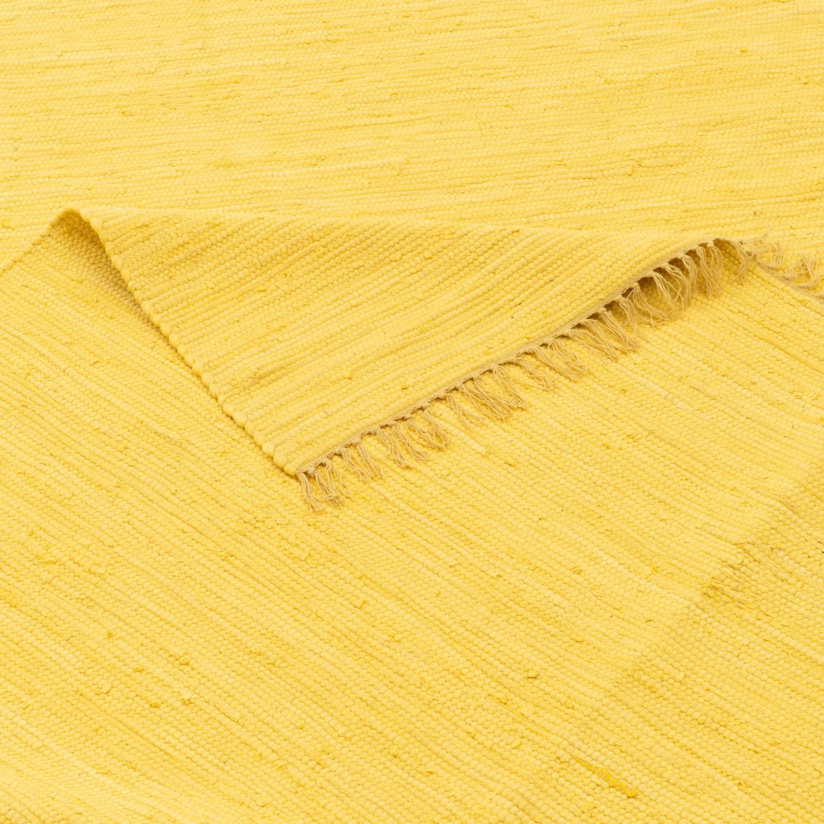 BAUMWOLLE NATUR TEPPICH LÄUFER JOLLY COTTON - Gelb, Textil (90/160cm) - Pergamon