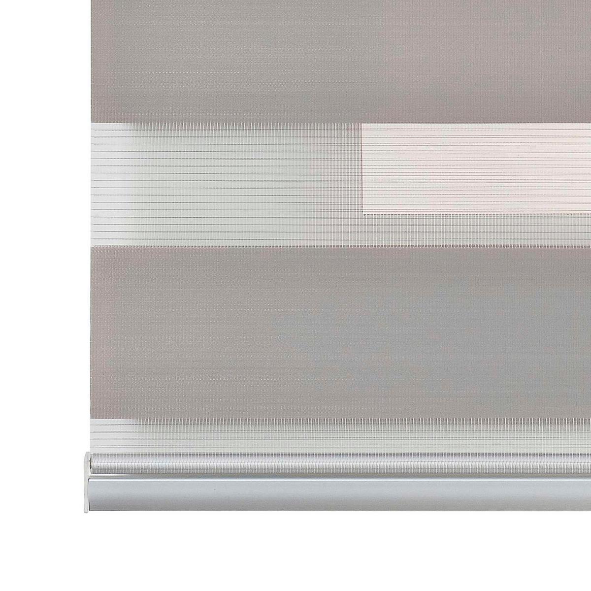 DOPPELROLLO Steingrau 60x250 cm - Graubraun, Kunststoff (60/250cm) - STORESDECO