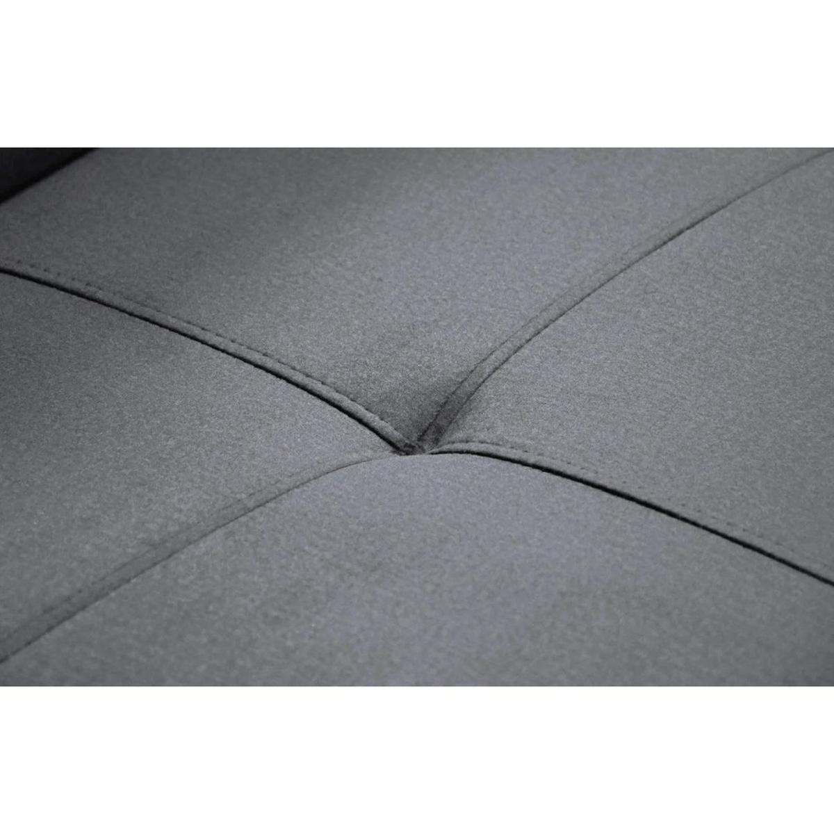 ECKSCHLAFSOFA Waldo verstellbaren Kopfstützen, Hellgrau, links - Hellgrau/Schwarz, Textil (275/203cm) - Beautysofa