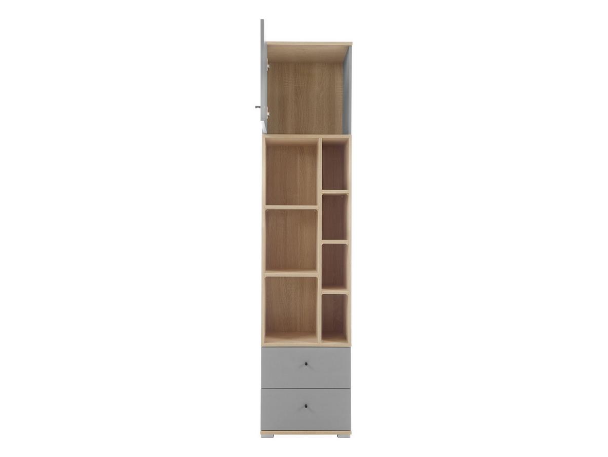 REGAL Oro OR03 - Schwarz/Naturfarben, Holzwerkstoff/Kunststoff (40/195/45cm) - MIRJAN24