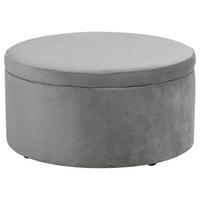 KINDERHOCKER Katyushka Samtvelours grau - Grau, Kunststoff (60/32/60cm) - 58aufmkessel