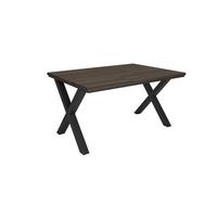 ESSTISCH, Dunkler Eiche, 140/90/74 cm - Dunkelbraun/Schwarz, Holzwerkstoff (140/90/74cm) - Skraut Home