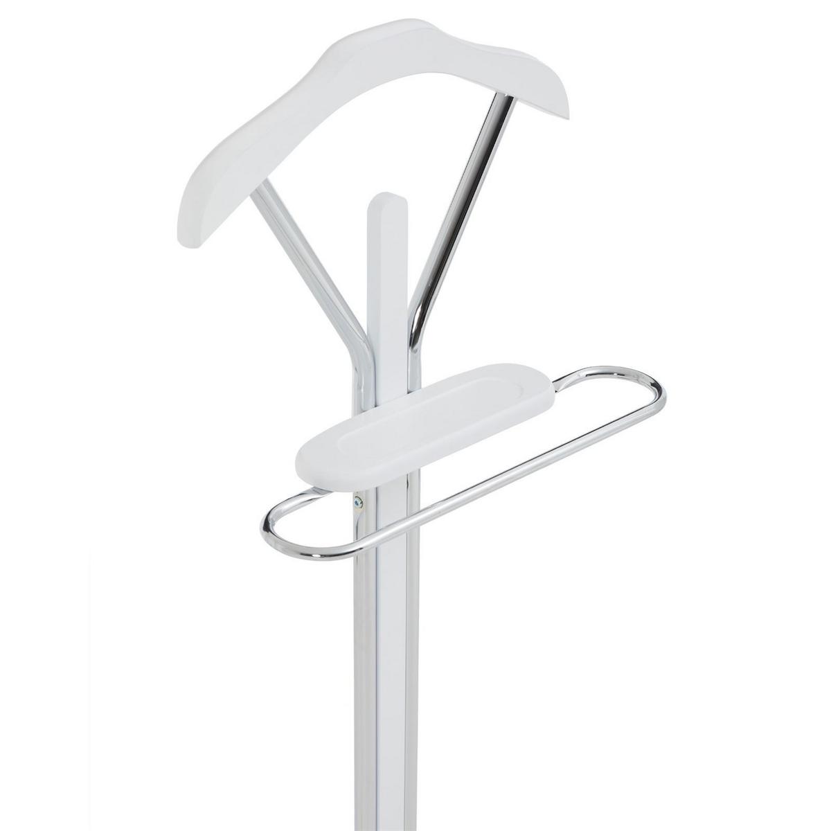 HERRENDIENER GREGOR weiß - Weiß, Metall (50/108/27cm) - IDIMEX