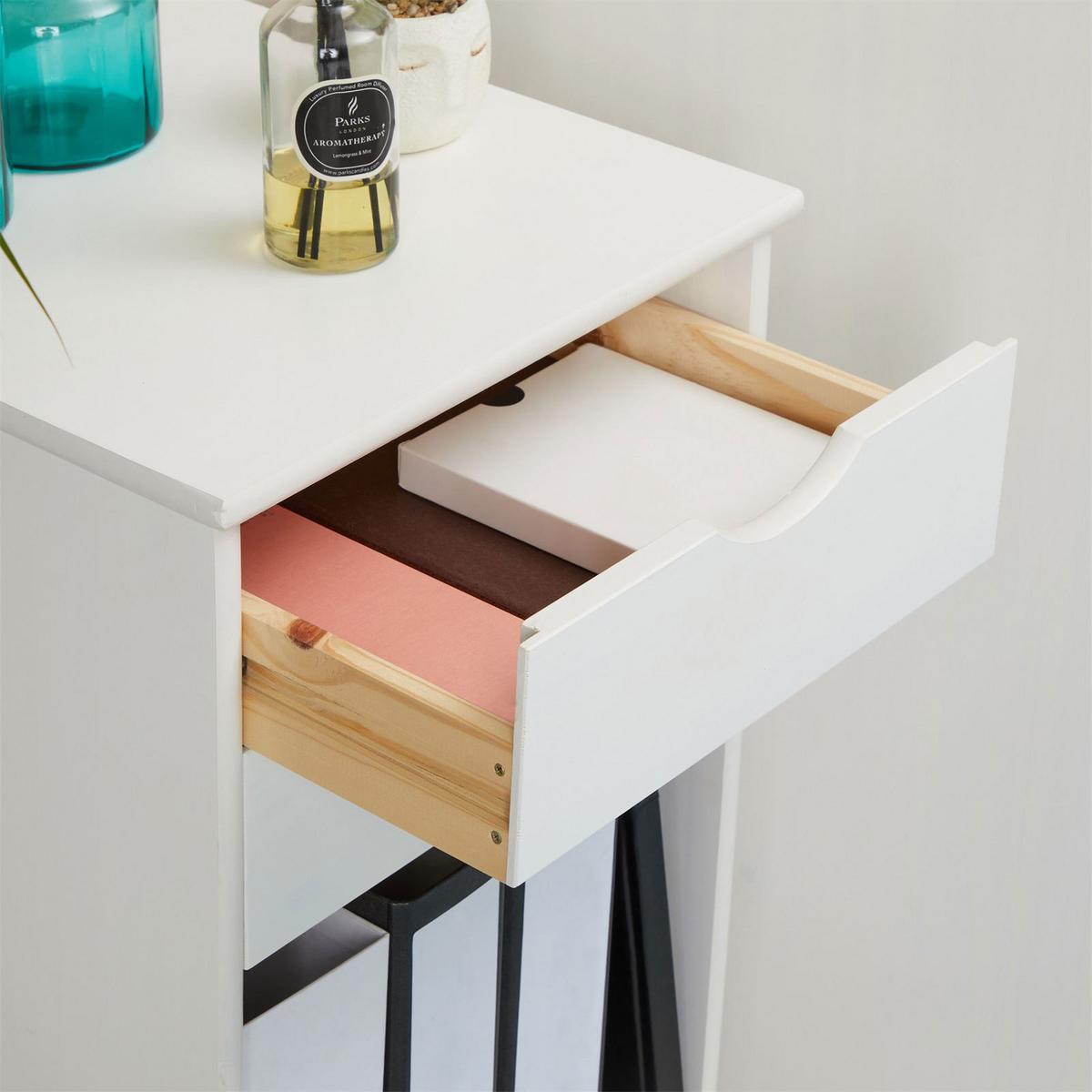 ROLLCONTAINER KANO weiß - Weiß, Holz (39/65/39cm) - IDIMEX