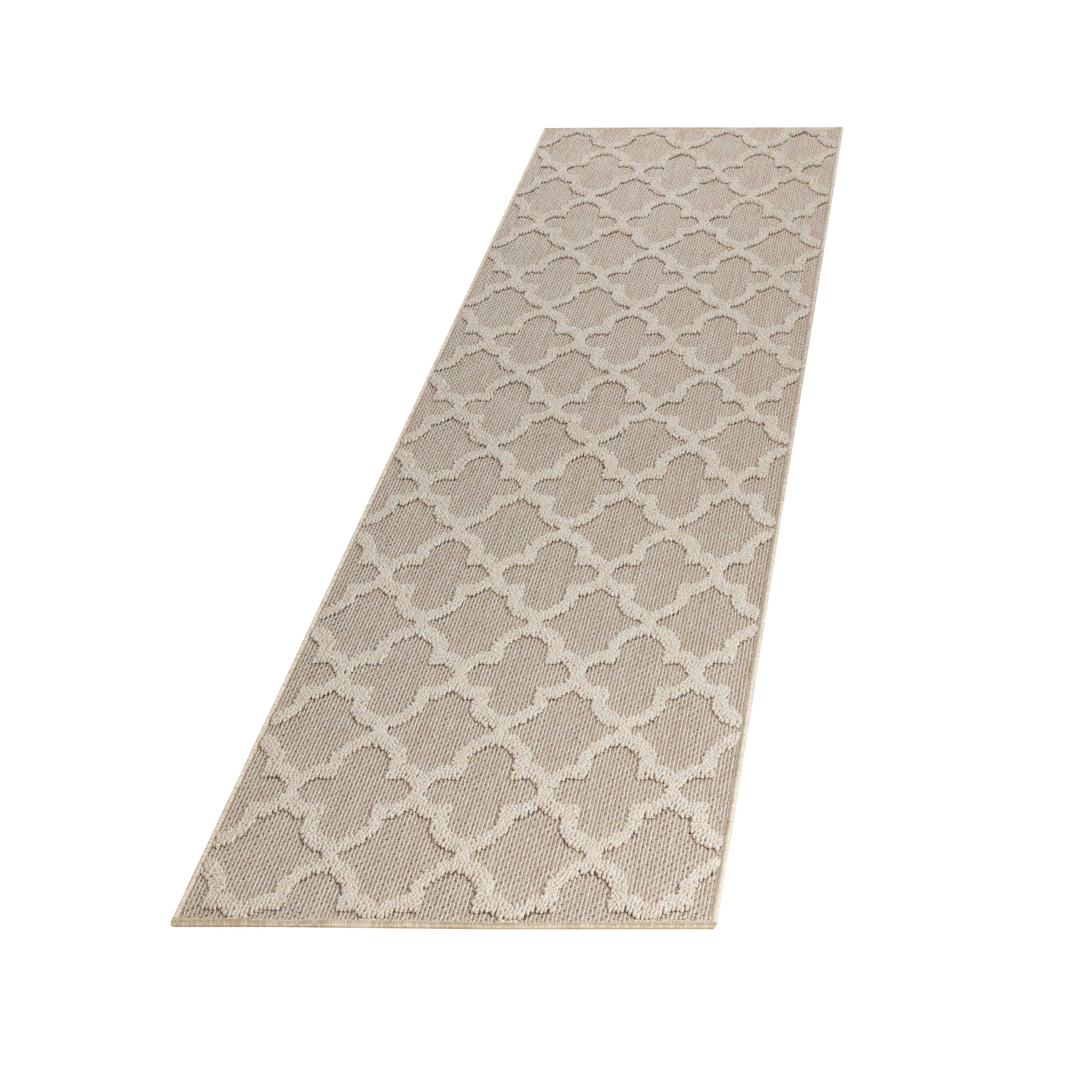 TEPPICH Outdoor IMST in Beige, im Skandi-Stil, 80 x 250 cm - Beige, Textil (80/250cm) - KADIMA DESIGN