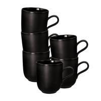 KAFFEEBECHER Liberty Velvet Black schwarz 400 ml 6er Set - Schwarz, Keramik (0.4L) - Seltmann Weiden