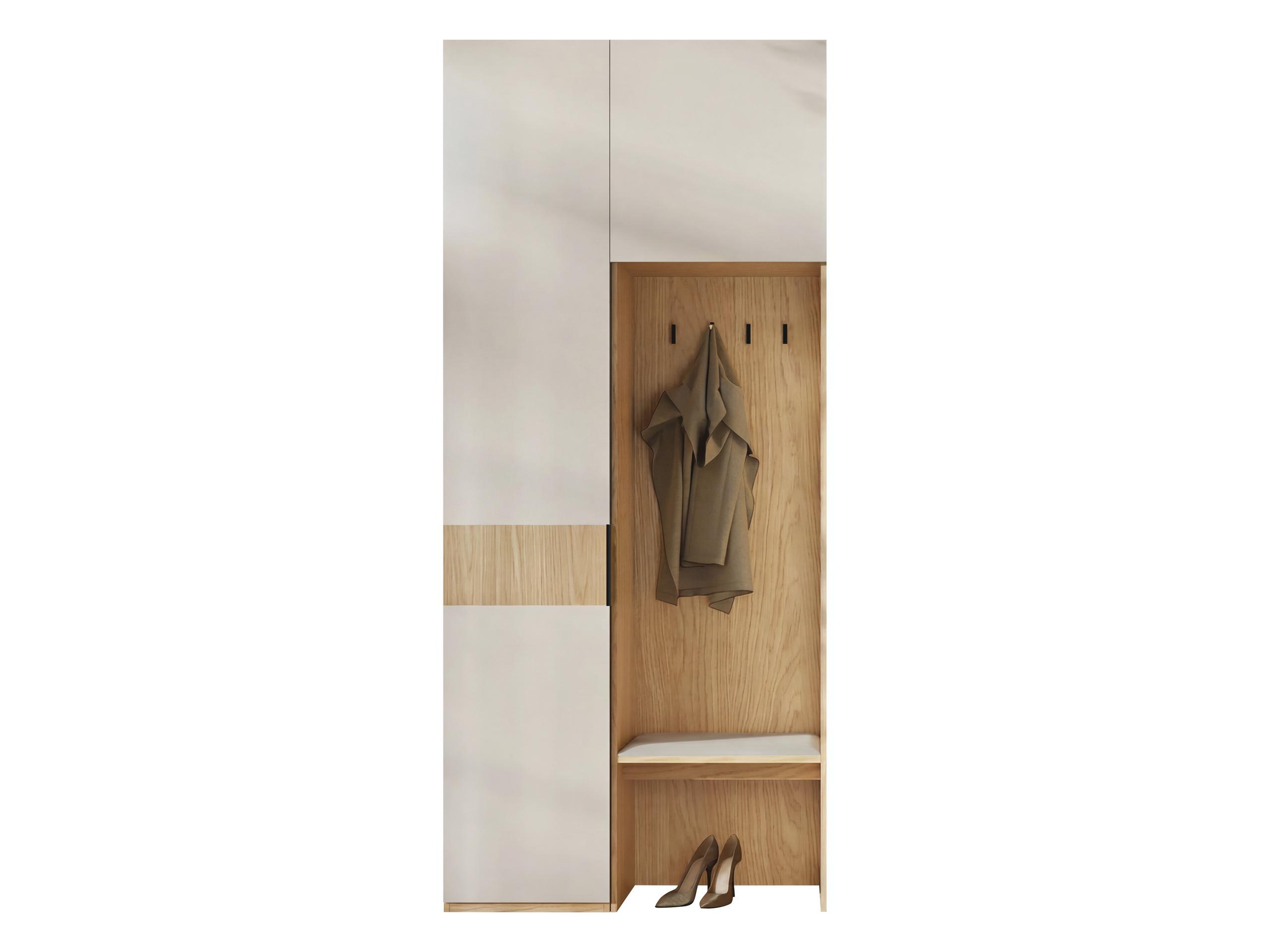 GARDEROBE-SET Soreno I - Eichefarben/Beige, Holzwerkstoff/Kunststoff (103/237/60cm) - MIRJAN24