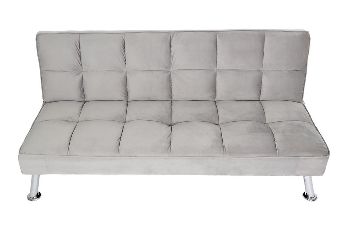 SOFA Grau - Grau, Textil (181/82/107cm) - MCW