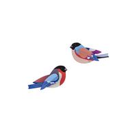 WANDDEKO Gimpel 4/7 cm - Multicolor, Wellpappe (4/7/15cm) - Studio Roof