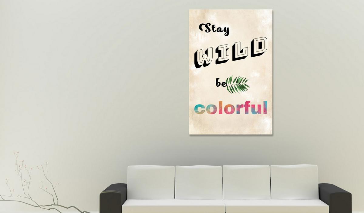 KUNSTDRUCK Bunt 60/90 cm - Multicolor, Textil (60/90cm) - KUNSTLOFT