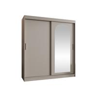SCHWEBETÜRENSCHRANK Selfie 180 cm - Kaschmir/Silberfarben, Holzwerkstoff/Kunststoff (180/200/62cm) - MIRJAN24
