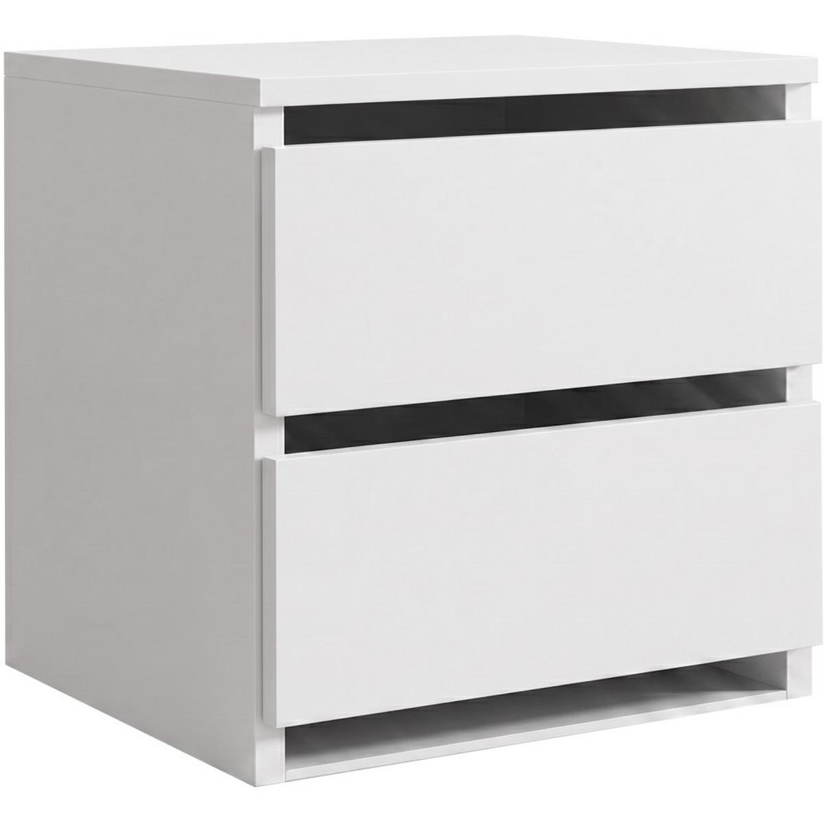 SCHWEBETÜRENSCHRANK Hela mit 2 Türen und Schubkasteneinsätzen, 180 cm, Weiß - Weiß, Holzwerkstoff (180/205/60cm) - Beautysofa
