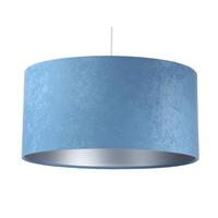 HÄNGELEUCHTE Blau 30/20 cm - Blau/Silberfarben, Kunststoff (30/0.45/20cm) - ONZENO