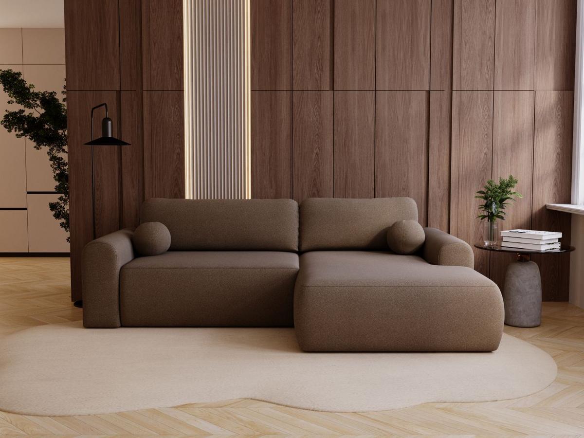 ECKSOFA Savana Braun Rechts - Braun, Holz/Textil (177/257cm) - Graingold