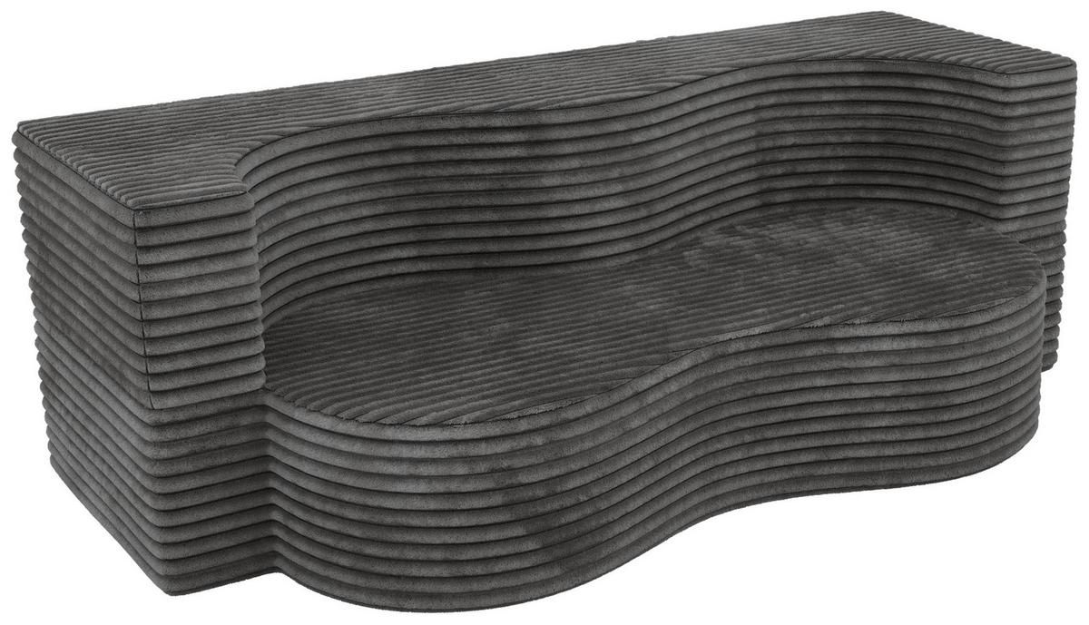2-SITZER SOFA SANOA - Grau Cord - Grau, Textil (200/68/100cm) - MKS