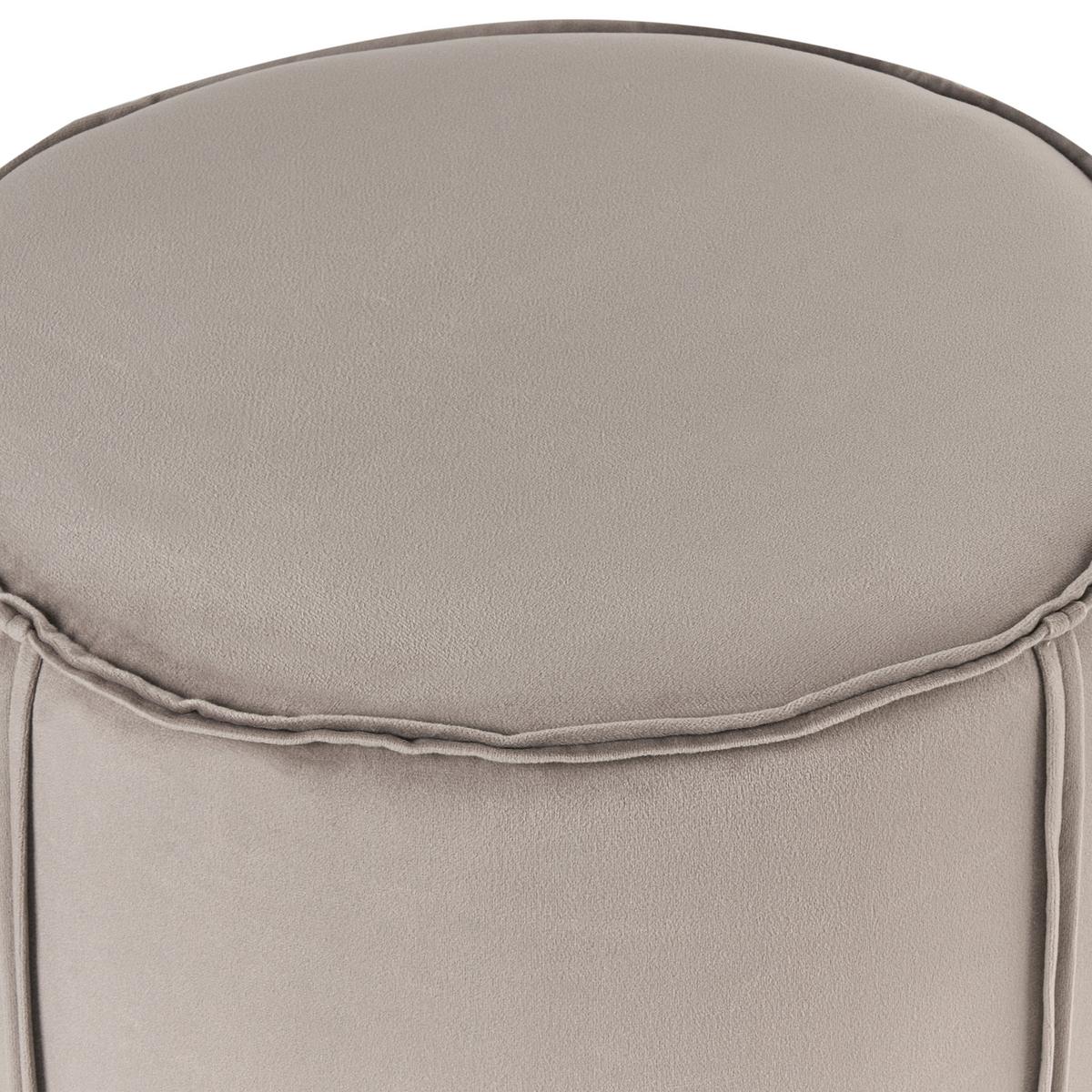 POUF Taupe Sedona - Taupe, Textil (40/43/40cm) - Beliani