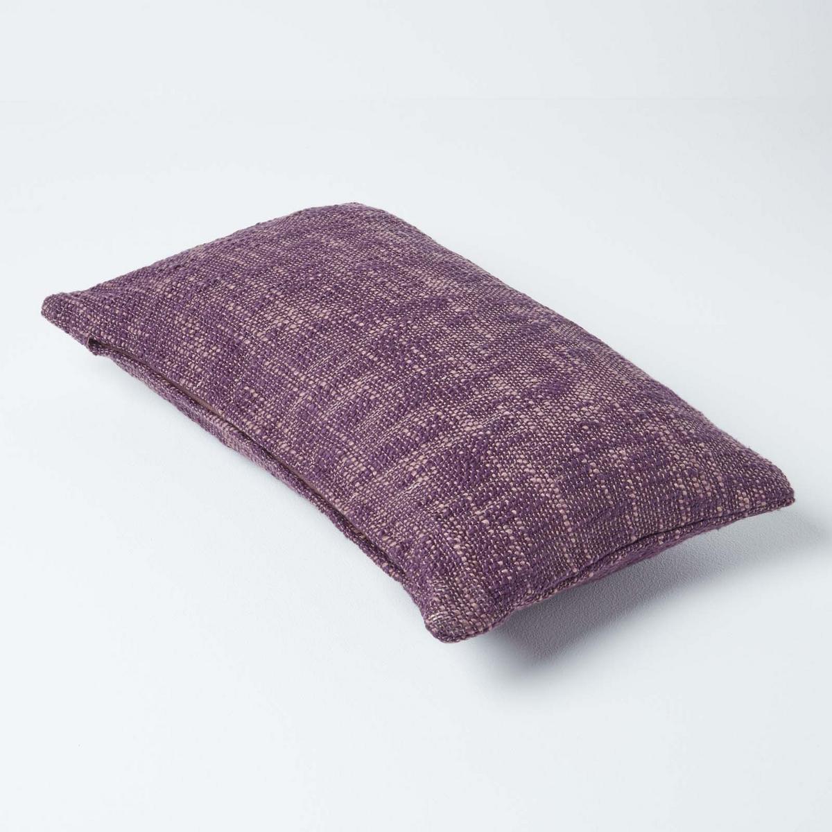 KISSENHÜLLE Nirvana Slub 30/50 cm, 100% Baumwolle - Lila, Textil (30/50cm) - Homescapes