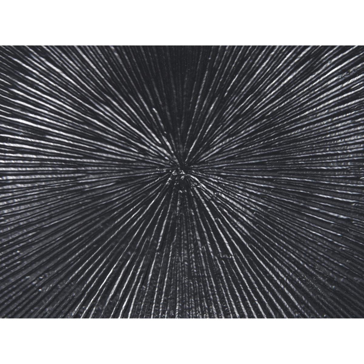 BEISTELLTISCH Aluminium schwarz rund 30 cm Selwyn - Schwarz, Metall (30/30/60cm) - Beliani