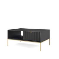 COUCHTISCH STELLARE 104/46/68 cm Schwarz - Schwarz, Holzwerkstoff (68/104/46cm) - MASSENO
