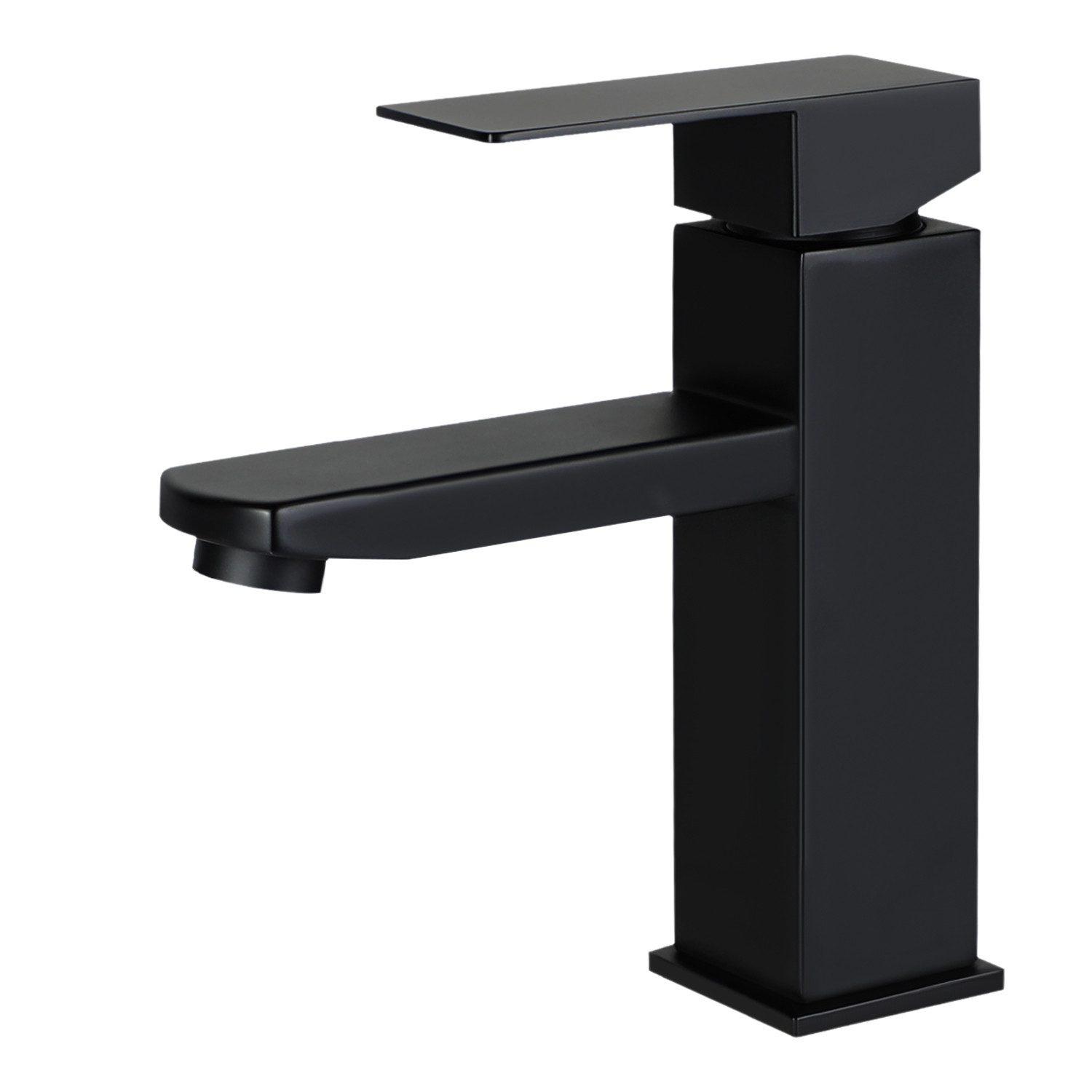 WASCHTISCHARMATUR RYRN 4/11.3/18.7 cm - Schwarz, Metall (11.3/18.7/4cm) - ZMH