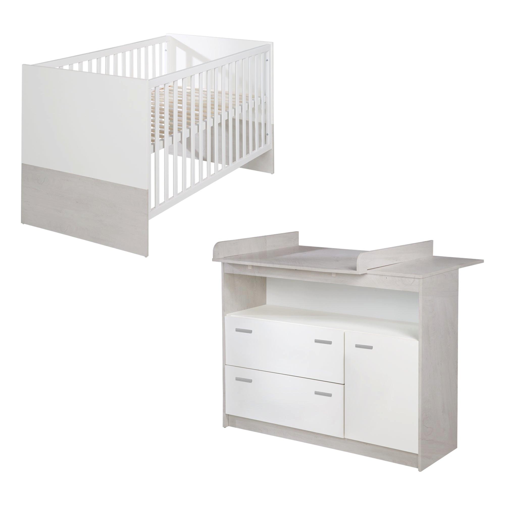 BABYZIMMER-SET Julia 2-teilig - Multicolor, Holzwerkstoff (78/80/142cm) - Roba