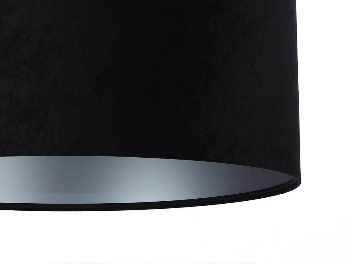 HÄNGELEUCHTE Schwarz 50/25 cm - Silberfarben/Schwarz, Kunststoff (50/0.8/25cm) - ONZENO