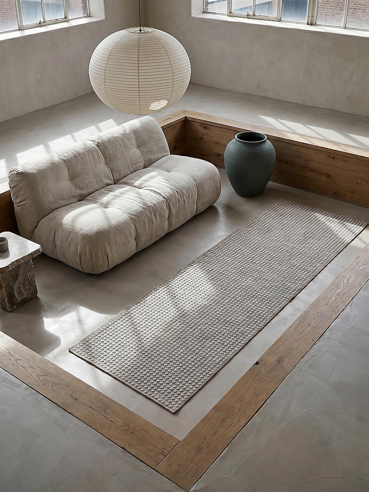KURZFLORTEPPICH Waschbar NORA, einfarbig, aus Polyester, Grau, 78 x 300 cm - Grau, Textil (300/78cm) - KADIMA DESIGN