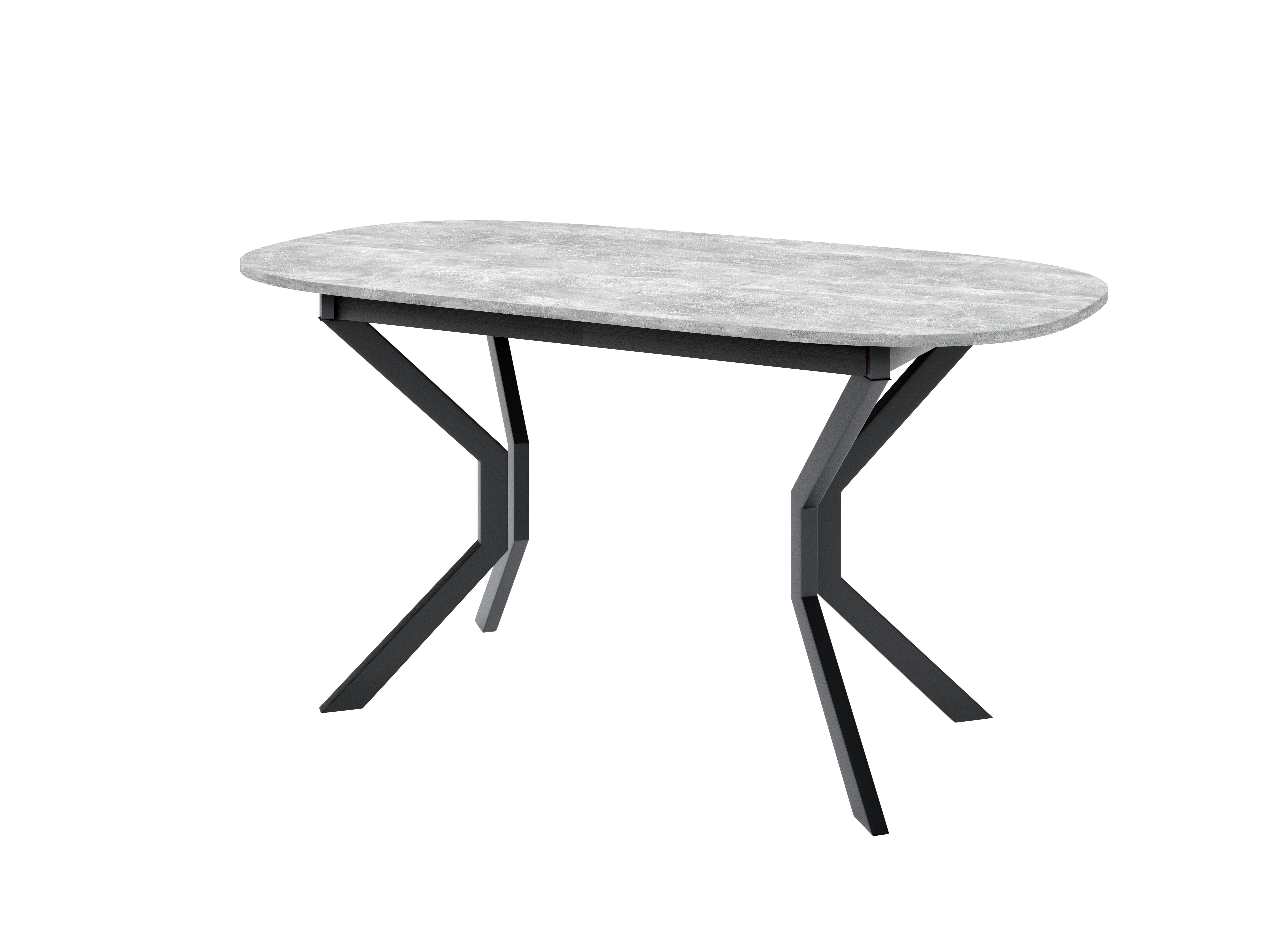 ESSTISCH VITO M Ausziehbar 150 - 190 / 80 x 77 cm - Schwarz/Grau, Holz (150/80/77cm) - MASSENO