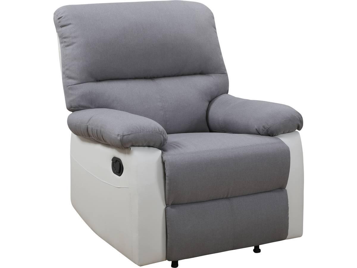 SESSEL lincoln Grau - Weiß, Textil (89/103/90cm) - Habitat Garten