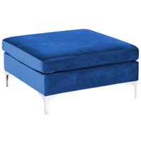OTTOMANE Evja 85/85/48 cm - Blau, Textil (85/48/85cm) - Beliani