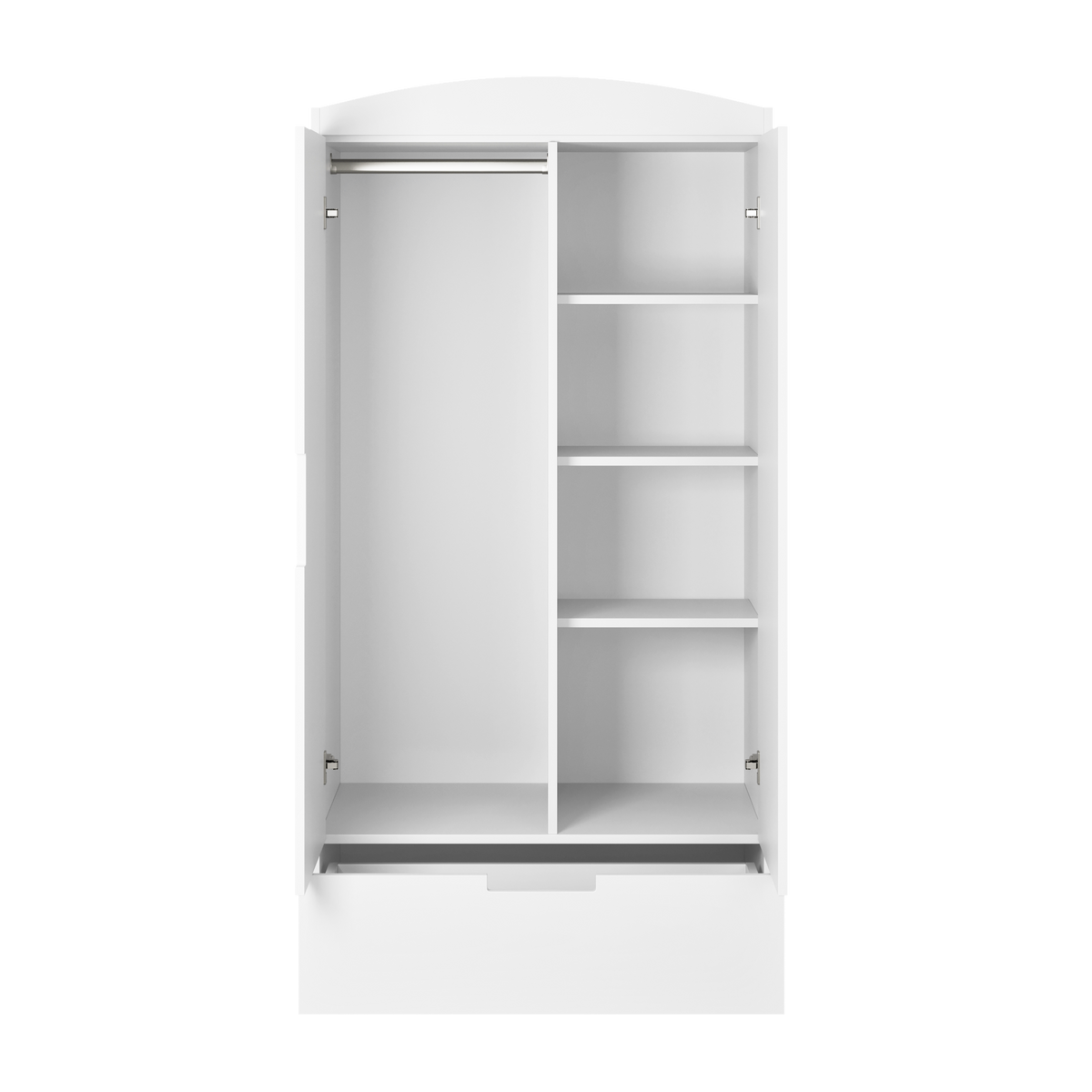 KINDERKLEIDERSCHRANK Classic - Weiß, Holzwerkstoff (36/187/90cm) - RAUMHIRSCH FURNITURE