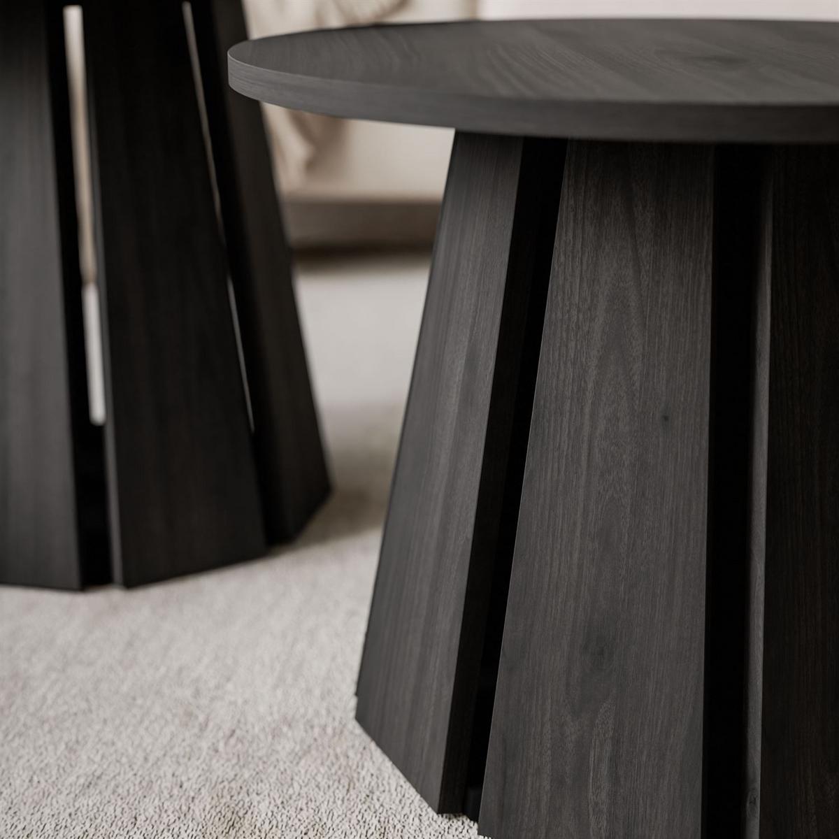 COUCHTISCHSET SILVA 2in1, Graphitschwarz - Graphitfarben, Holzwerkstoff (67/67/51cm) - Lookway