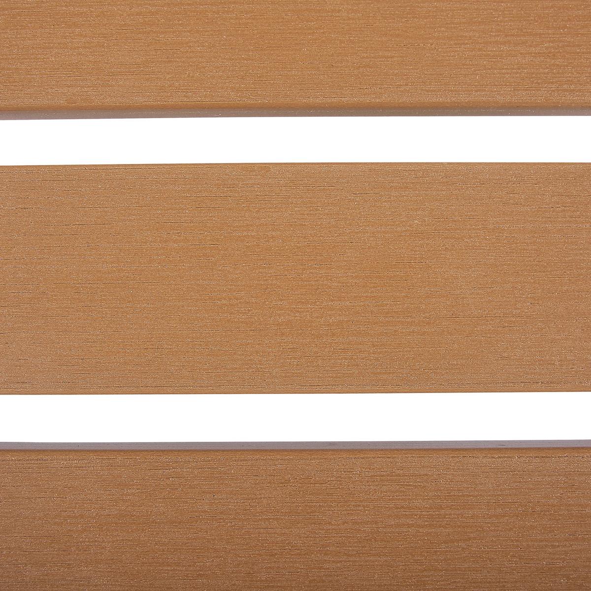 FUSSHOCKER Kunstholz heller Holzfarbton Adirondack - Hellbraun, Kunststoff (50/34/43cm) - Beliani