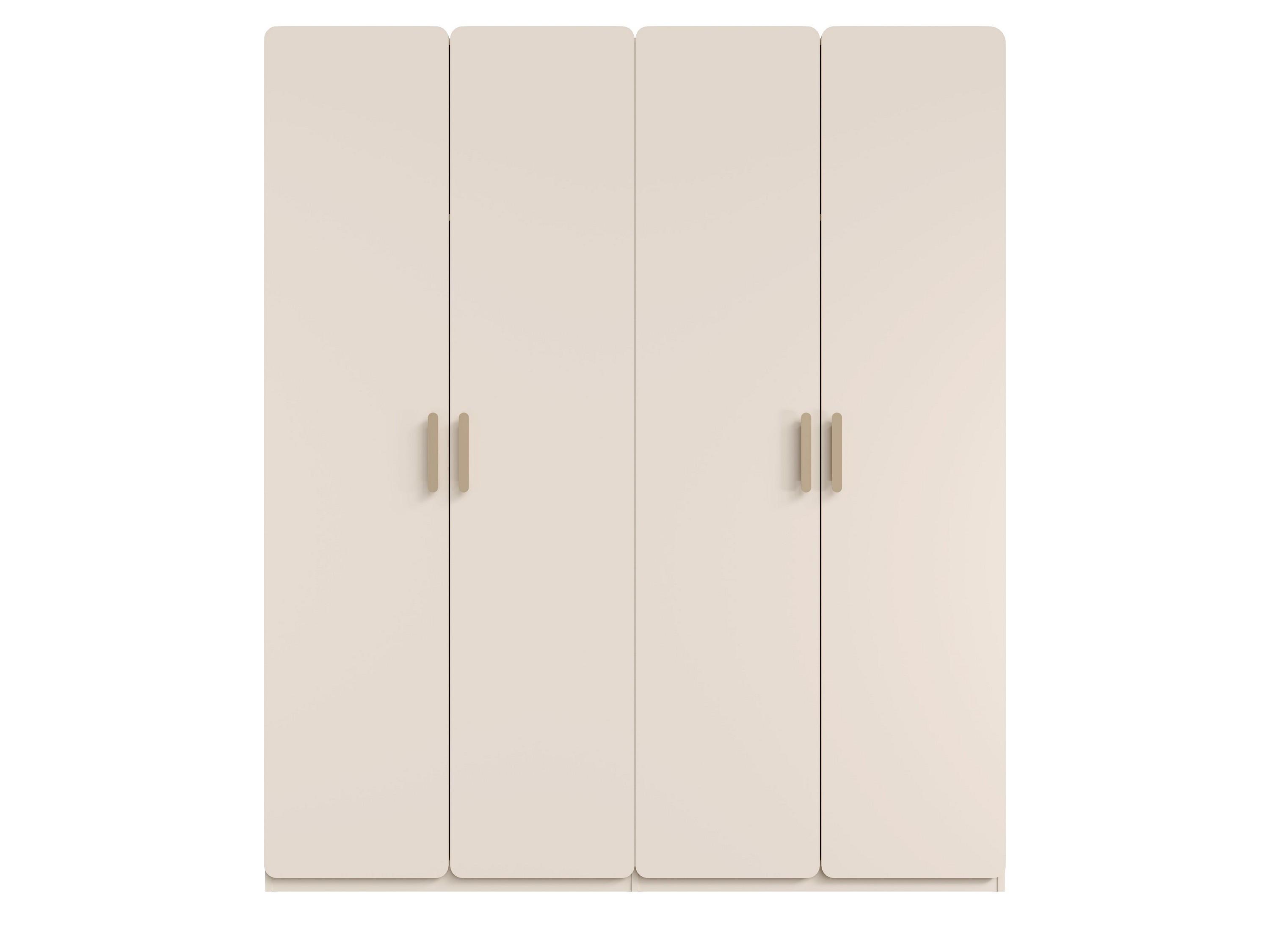 DREHTÜRENSCHRANK LOKIRN 179/210/58,1cm 4-türig Sandbeige - Sandfarben, Holzwerkstoff (179/210/58.1cm) - MASSENO