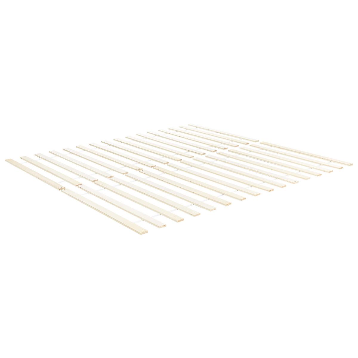 BETT mit Lattenrost 140x200 cm Weiß Vannes - Weiß, Holz (140/200cm) - Beliani