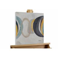 ACRYLBILD HANDGEMALT 40/40 cm - Beige/Grau, Holz/Textil (40/40cm) - KUNSTLOFT
