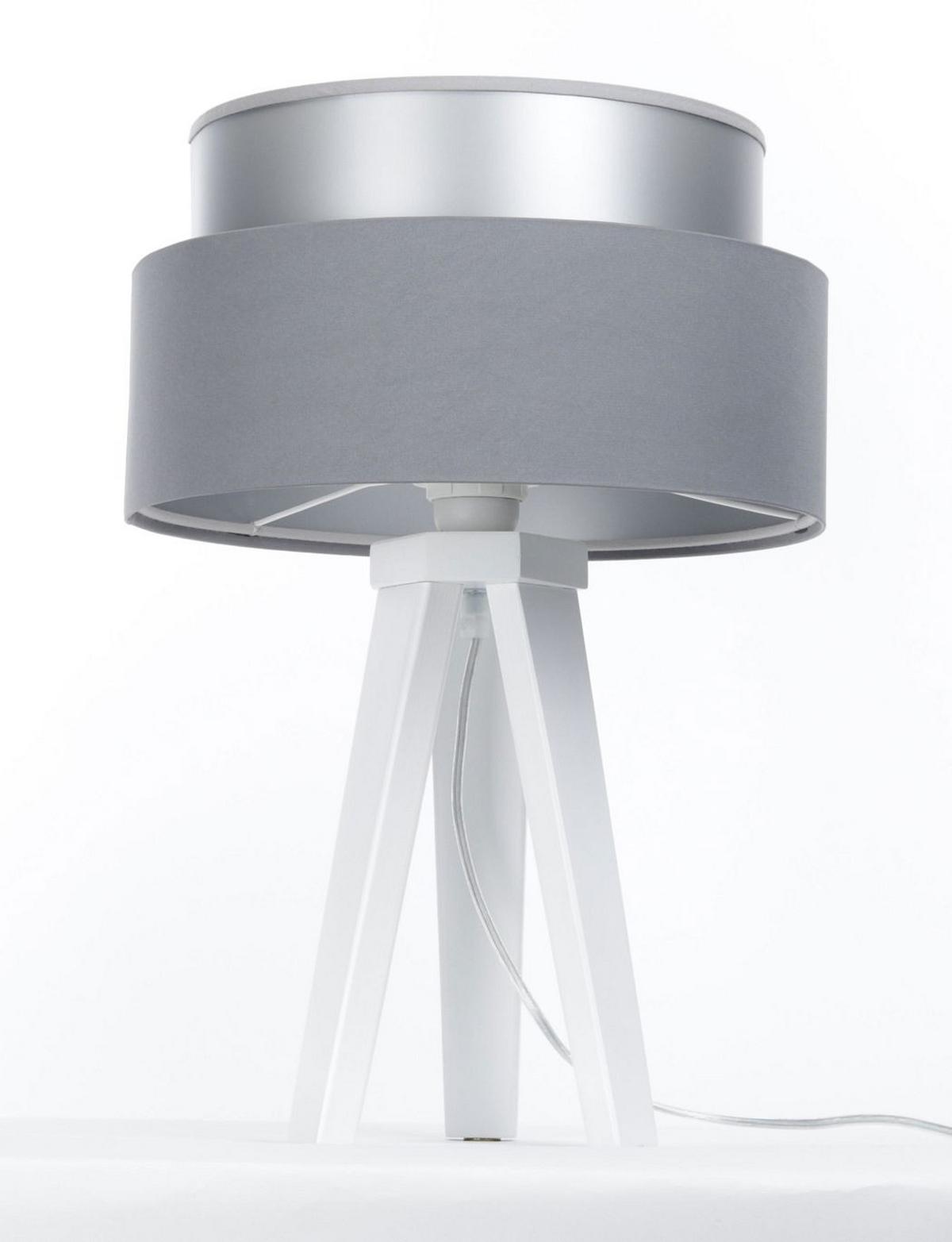 TISCHLAMPE Grau 30/45 cm - Weiß, Kunststoff (30/0.7/45cm) - ONZENO