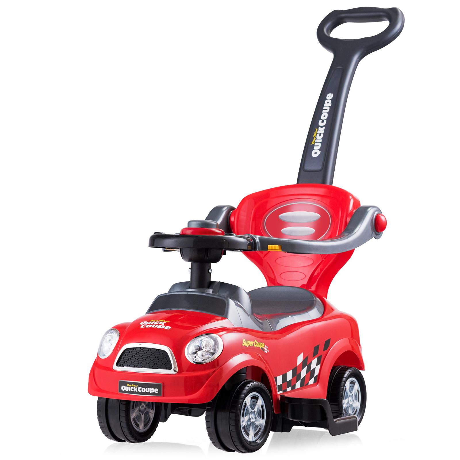 SCHIEBEWAGEN Rot - Rot, Kunststoff (89/84/43cm) - COSTWAY