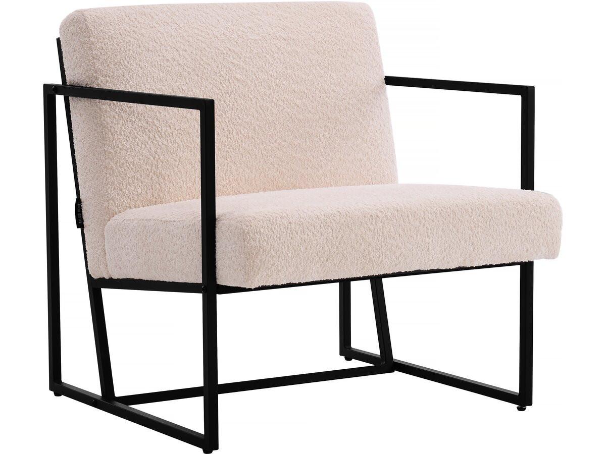 SESSEL kennedy Weiß - Beige, Textil (81/77/64.5cm) - Habitat Garten