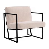 SESSEL kennedy Weiß - Beige, Textil (81/77/64.5cm) - Habitat Garten