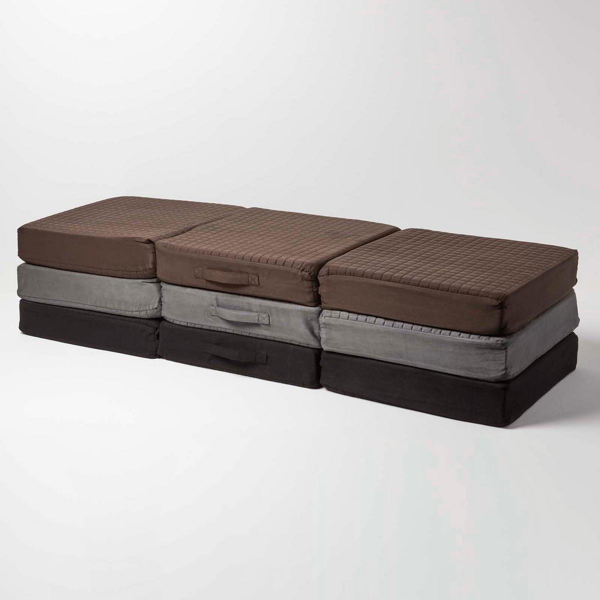 SITZKISSEN-BEZUG für Sofa-Auflage 150/50/10 cm, Velours - Grau, Textil (150/50/10cm) - Homescapes