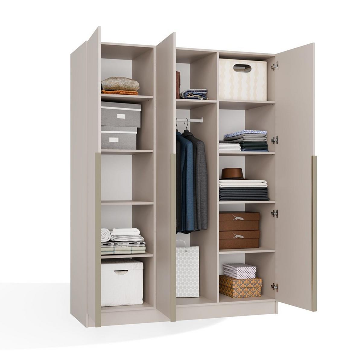 KLEIDERSCHRANK Kaszmir 150/200/56 - Kaschmir, Holzwerkstoff (150/200/56cm) - RAUMHIRSCH FURNITURE