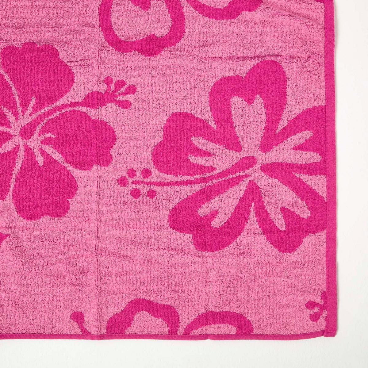 STRANDTUCH Blumen beere 70/150 cm - Beere, Textil (70/150cm) - Homescapes