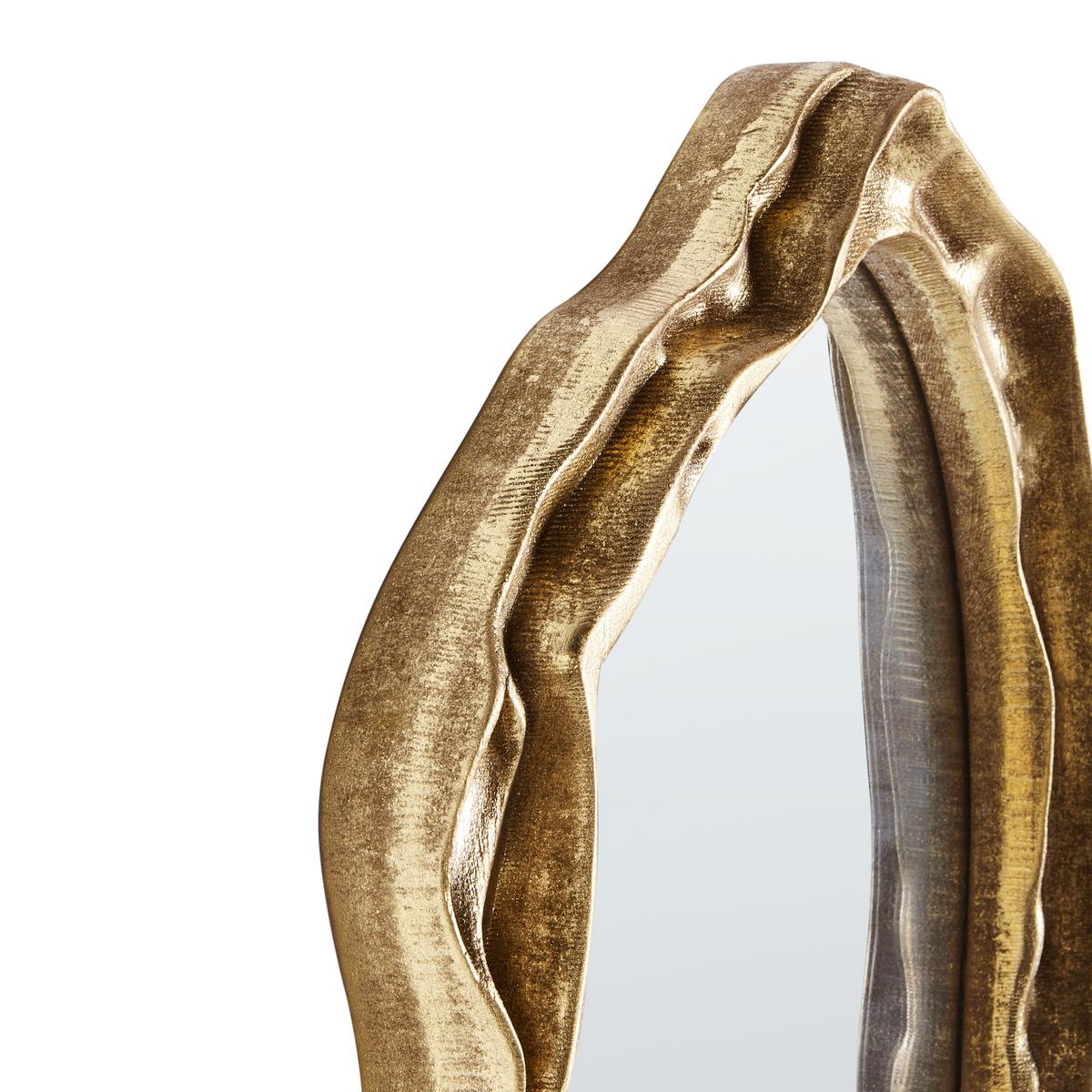 WANDSPIEGEL 38/75 cm Gold Sery - Goldfarben, Glas (38/75/6cm) - Beliani