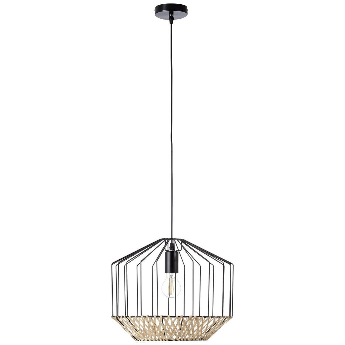 PENDELLEUCHTE Templo 99193/76 - Schwarz, Metall (37/37/155cm) - Brilliant